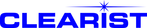 Blue and black logo with stylized letters.