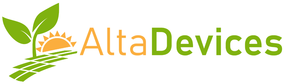 Logo with the text 'AltaDe' in orange and green colors.